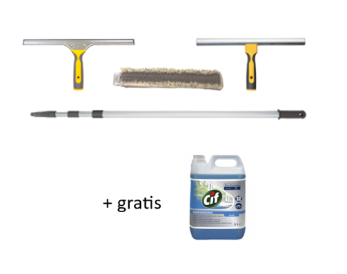 Zestaw do mycia okien Vermop - zasięg 180 cm + płyn gratis