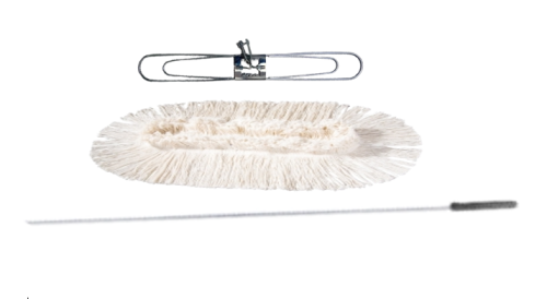Zestaw do mycia podłóg Vermop: uchwyt + mop bawełniany + kij, szerokość 80 cm