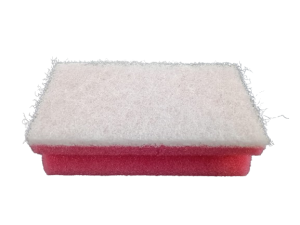 Gąbka czerwona z białym padem nierysująca