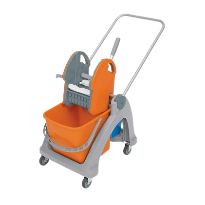 Wózek z tworzywa sztucznego 01.25. TS pomarańczowo/niebieski Splast TS-0001