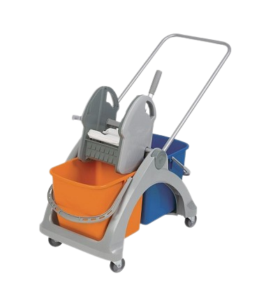 Wózek z tworzywa sztucznego 02.25. pomarańczowo/niebieski Splast TS-0002