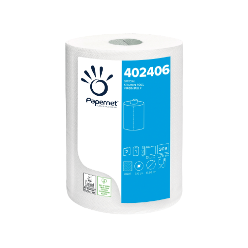 Ręcznik papierowy kuchenny Papernet 69 mb celuloza 2 warstwy