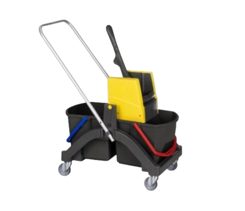 Wózek Aquva dwuwiaderkowy czerwono-niebieski 2 x 17 L