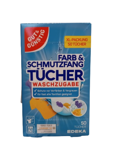 Chusteczki G&G wyłapujące kolor 50 szt